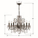 Crystorama - 3028-EB-CL-MWP - Eight Light Chandelier - Butler - English Bronze