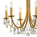 Crystorama - 8826-GA-CL-MWP - Six Light Chandelier - Bridgehampton - Antique Gold