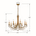 Crystorama - 8828-GA-CL-MWP - Eight Light Chandelier - Bridgehampton - Antique Gold