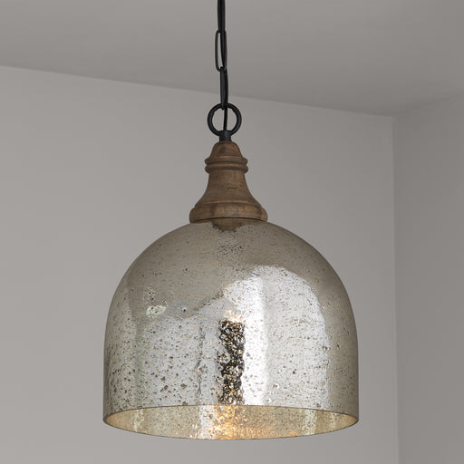 Capital Lighting - 336011YP-483 - One Light Pendant - Inglewood - Grey Wash and Dark Pewter