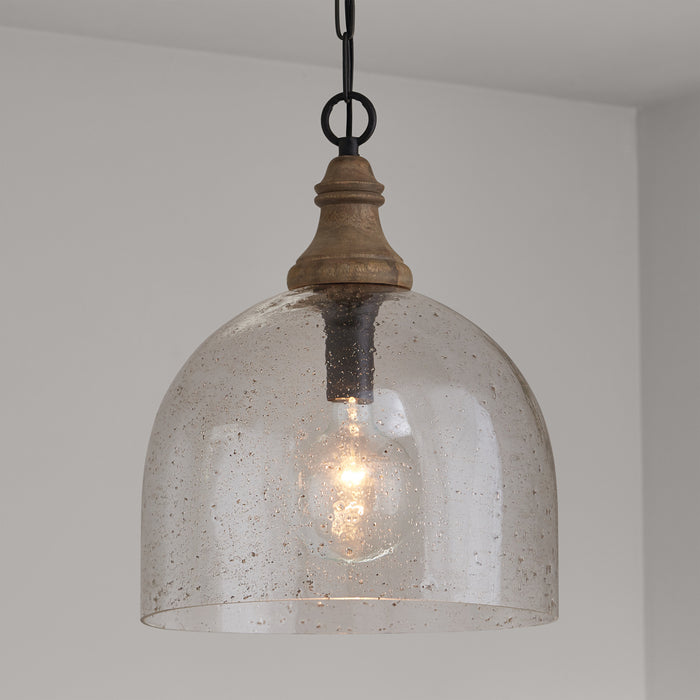 Capital Lighting - 336011YP-484 - One Light Pendant - Inglewood - Grey Wash and Dark Pewter