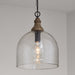 Capital Lighting - 336011YP-485 - One Light Pendant - Inglewood - Grey Wash and Dark Pewter