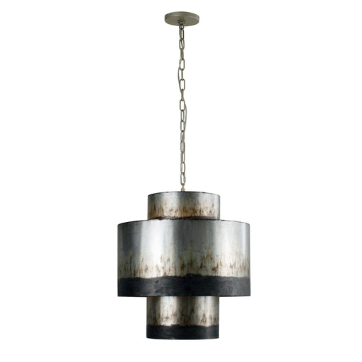 Varaluz - 323F04OG - Four Light Pendant - Cannery - Ombre Galvanized