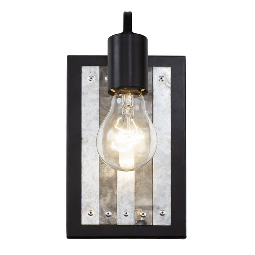 Varaluz - 336W01BL - One Light Wall Sconce - Abbey Rose - Black/Galvanized