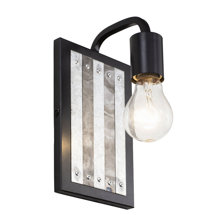 Varaluz - 336W01BL - One Light Wall Sconce - Abbey Rose - Black/Galvanized