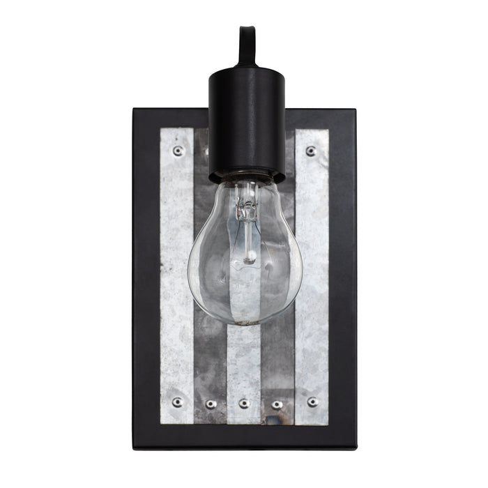 Varaluz - 336W01BL - One Light Wall Sconce - Abbey Rose - Black/Galvanized