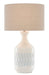 Currey and Company - 6000-0516 - One Light Table Lamp - Samba - White/Sky Blue