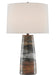 Currey and Company - 6000-0571 - One Light Table Lamp - Zadoc - Terracotta/Natural/Cloud/Black