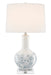 Currey and Company - 6000-0581 - One Light Table Lamp - Myrtle - White/Blue/Clear/Polished Nickel