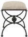 Currey and Company - 7000-0992 - Ottoman - Agora - Rustic Bronze