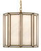 Currey and Company - 9000-0574 - One Light Pendant - Daze - Antique Brass/White