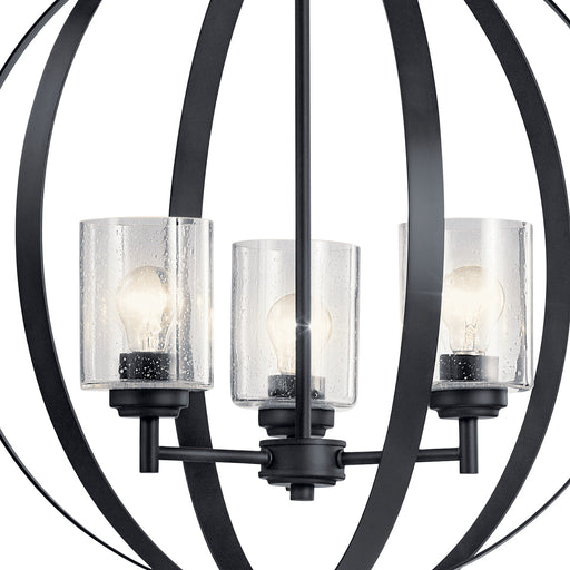 Kichler - 44034BK - Three Light Chandelier - Winslow - Black