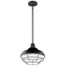 Kichler - 49992BK - One Light Outdoor Pendant/Semi Flush Mount - Pier - Black