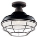 Kichler - 49992BK - One Light Outdoor Pendant/Semi Flush Mount - Pier - Black