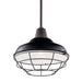 Kichler - 49992BK - One Light Outdoor Pendant/Semi Flush Mount - Pier - Black