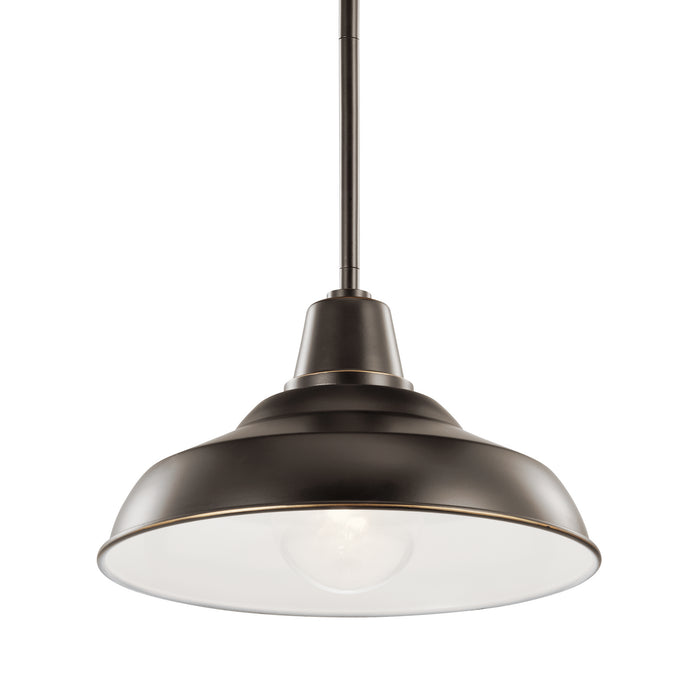 Kichler - 49992OZ - One Light Outdoor Pendant/Semi Flush Mount - Pier - Olde Bronze