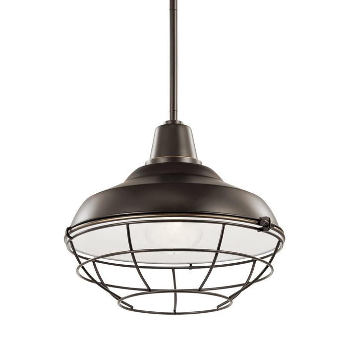 Kichler - 49992OZ - One Light Outdoor Pendant/Semi Flush Mount - Pier - Olde Bronze