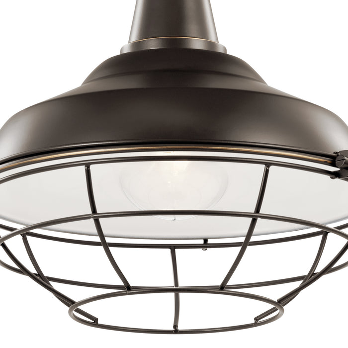 Kichler - 49992OZ - One Light Outdoor Pendant/Semi Flush Mount - Pier - Olde Bronze