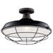 Kichler - 49993BK - One Light Outdoor Pendant/Semi Flush Mount - Pier - Black