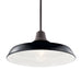 Kichler - 49993BK - One Light Outdoor Pendant/Semi Flush Mount - Pier - Black