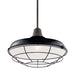 Kichler - 49993BK - One Light Outdoor Pendant/Semi Flush Mount - Pier - Black