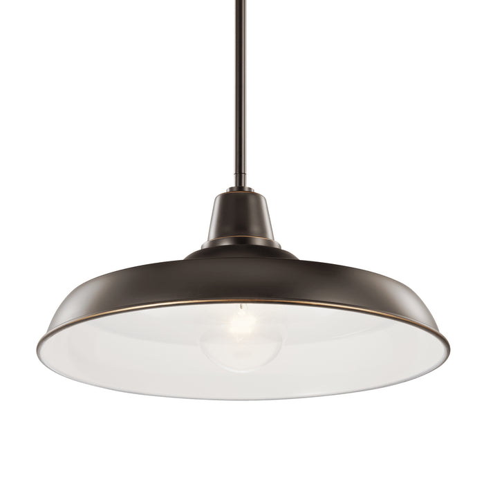 Kichler - 49993OZ - One Light Outdoor Pendant/Semi Flush Mount - Pier - Olde Bronze