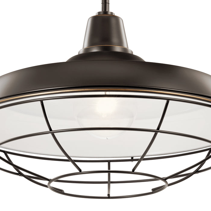 Kichler - 49993OZ - One Light Outdoor Pendant/Semi Flush Mount - Pier - Olde Bronze