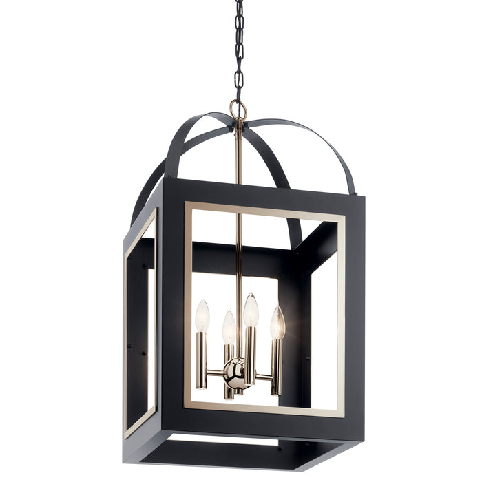 Kichler - 52029BK - Four Light Foyer Pendant - Vath - Black