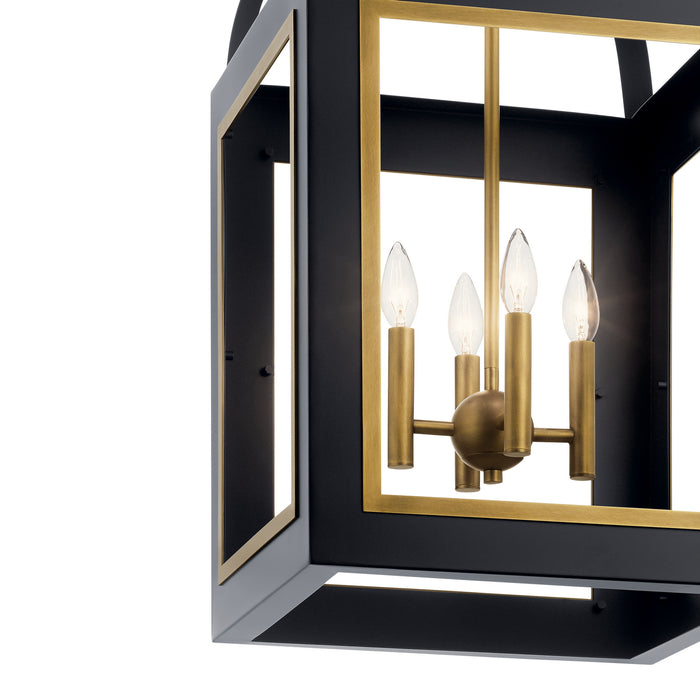 Kichler - 52029BKNBR - Four Light Foyer Pendant - Vath - Black