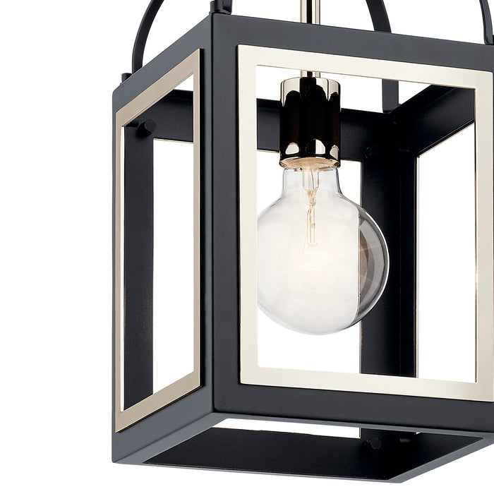 Kichler - 52030BK - One Light Pendant - Vath - Black