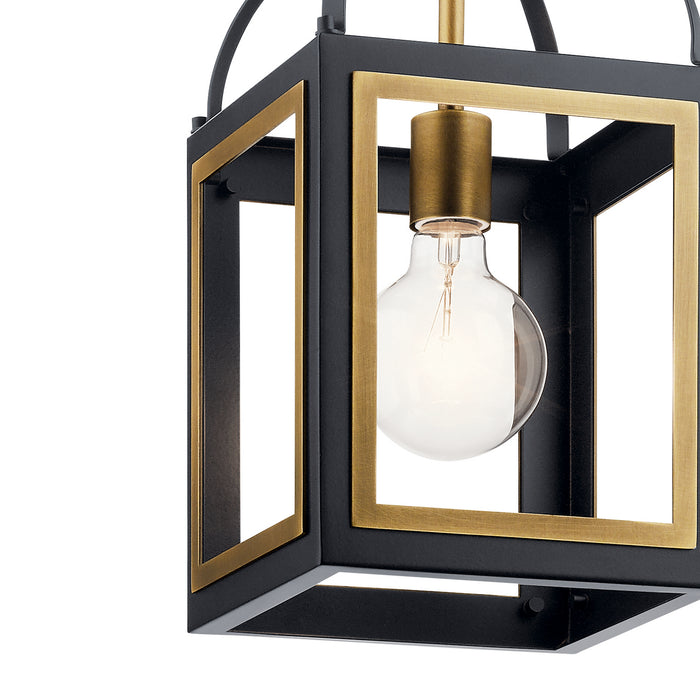 Kichler - 52030BKNBR - One Light Pendant - Vath - Black