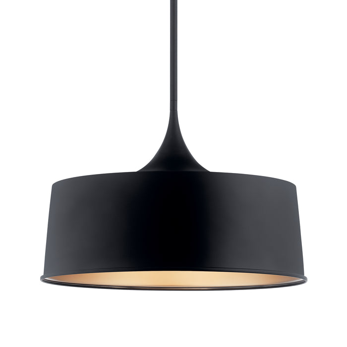 Kichler - 52097BK - One Light Pendant/Semi Flush Mount - Elias - Black