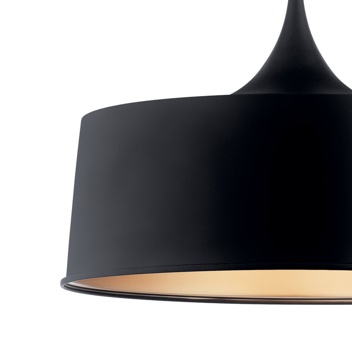 Kichler - 52097BK - One Light Pendant/Semi Flush Mount - Elias - Black