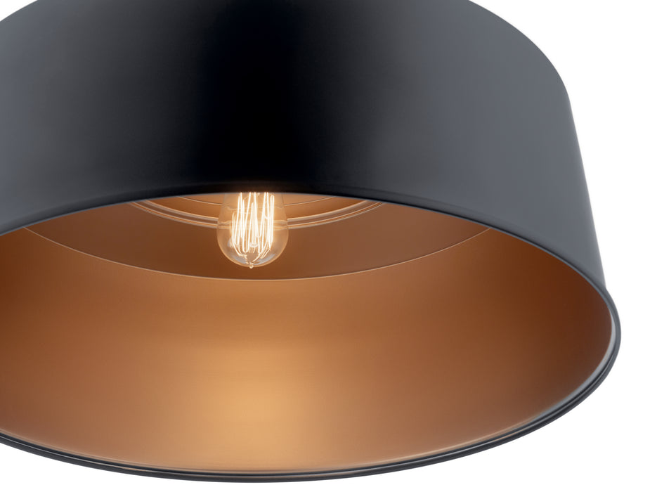 Kichler - 52097BK - One Light Pendant/Semi Flush Mount - Elias - Black