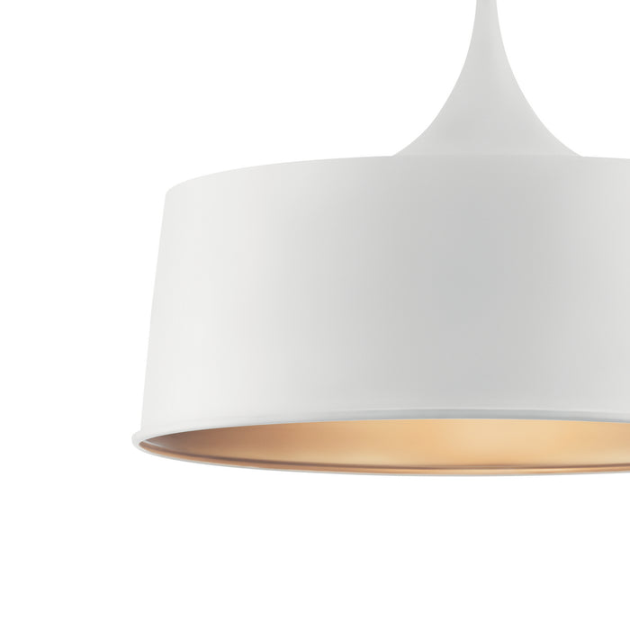 Kichler - 52097WH - One Light Pendant/Semi Flush Mount - Elias - White