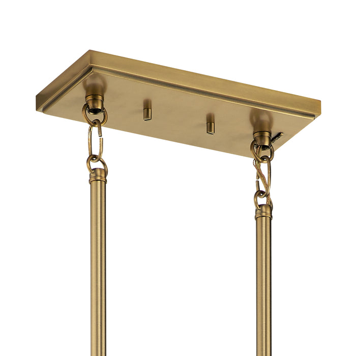 Kichler - 52123BNB - Five Light Linear Chandelier - Darton - Brushed Natural Brass