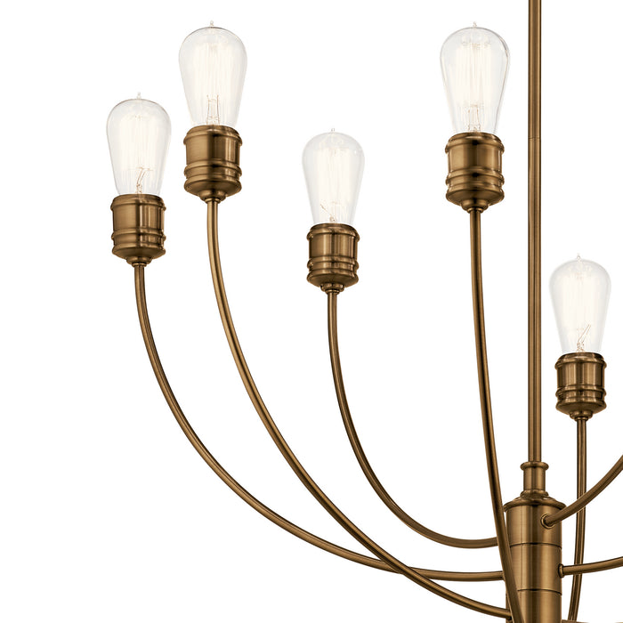 Kichler - 52255SB - Eight Light Chandelier - Hatton - Satin Bronze