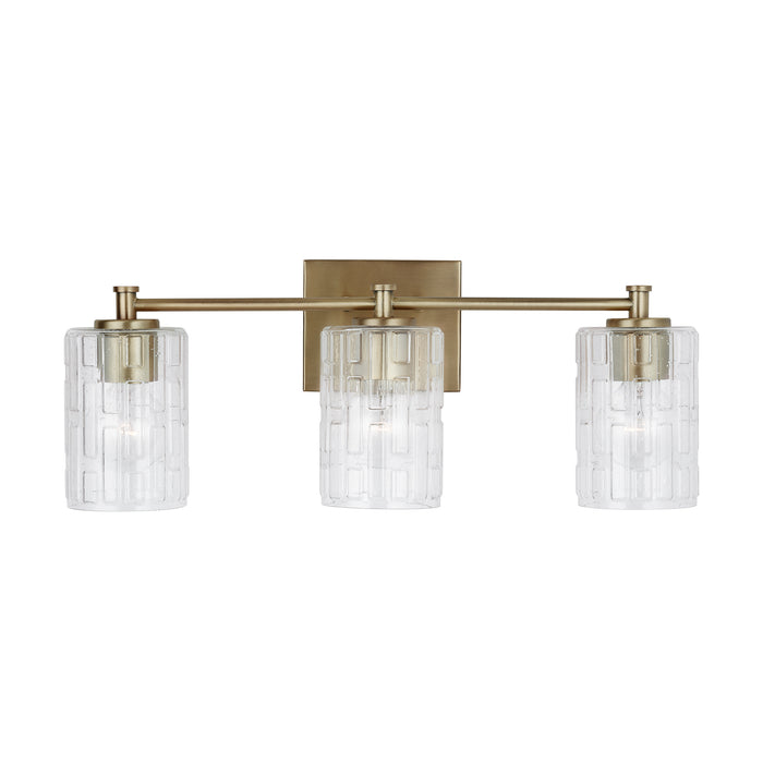 Capital Lighting - 138331AD-491 - Three Light Vanity - Emerson - Aged Brass