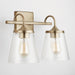 Capital Lighting - 139122AD-496 - Two Light Vanity - Jayne - Aged Brass