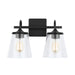 Capital Lighting - 139122MB-496 - Two Light Vanity - Jayne - Matte Black