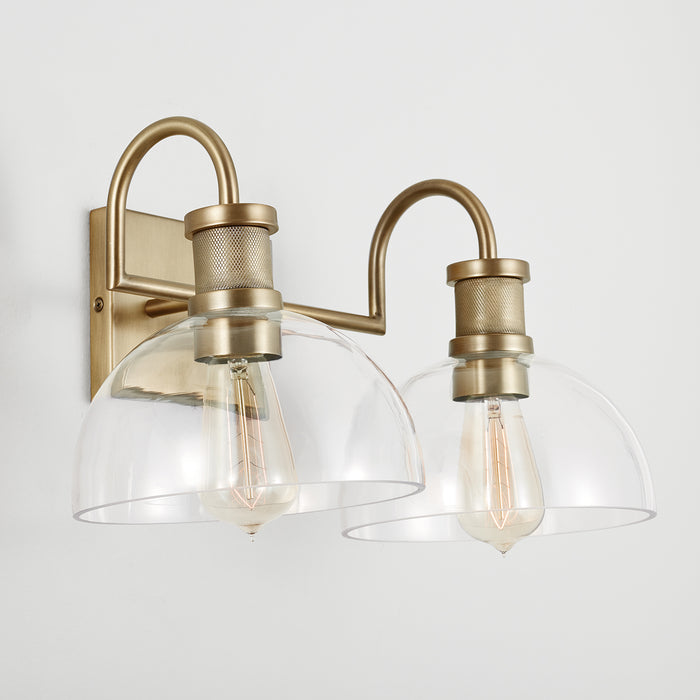 Capital Lighting - 139123AD-497 - Two Light Vanity - Cassidy - Aged Brass