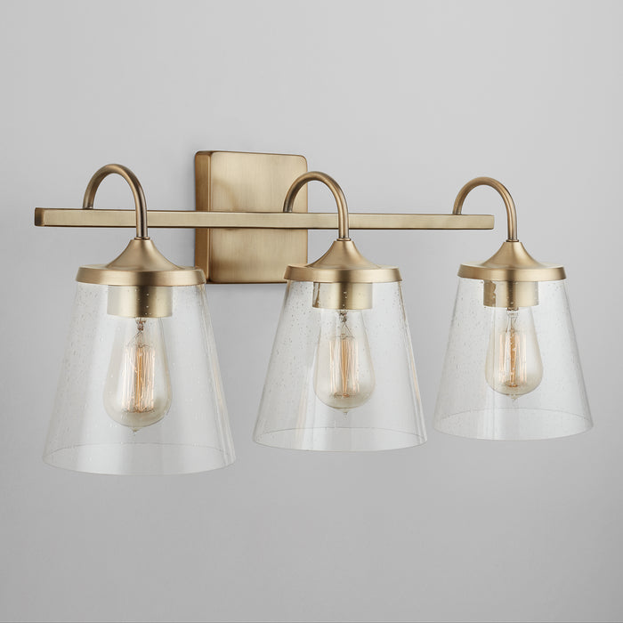 Capital Lighting - 139132AD-496 - Three Light Vanity - Jayne - Aged Brass