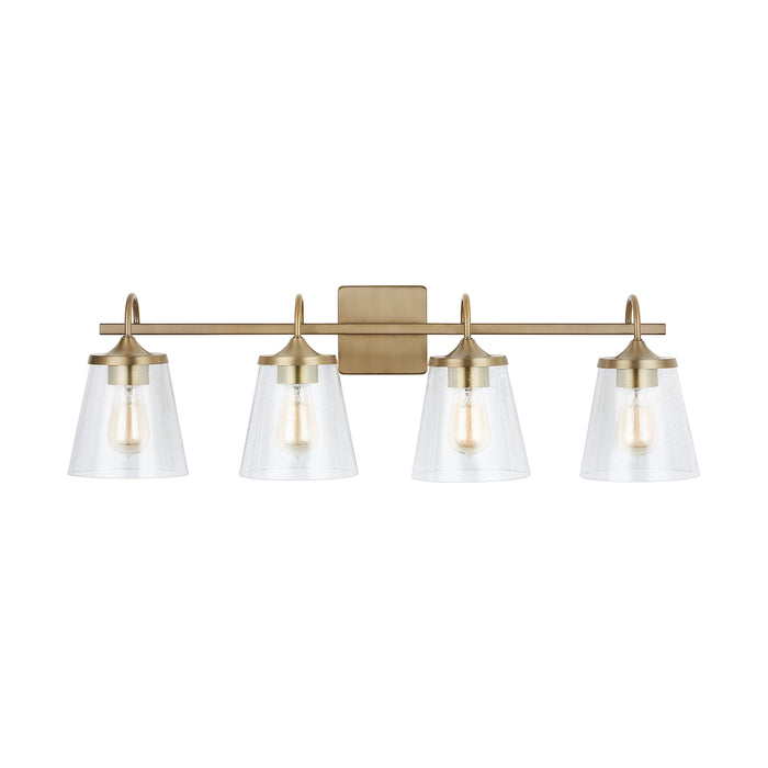 Capital Lighting - 139142AD-496 - Four Light Vanity - Jayne - Aged Brass