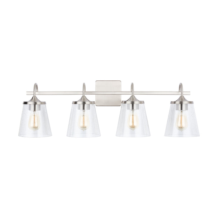 Capital Lighting - 139142BN-496 - Four Light Vanity - Jayne - Brushed Nickel