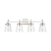 Capital Lighting - 139142BN-496 - Four Light Vanity - Jayne - Brushed Nickel