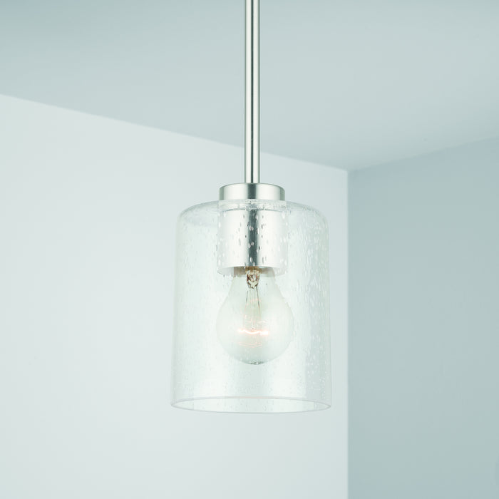 Capital Lighting - 328511BN-449 - One Light Pendant - Greyson - Brushed Nickel