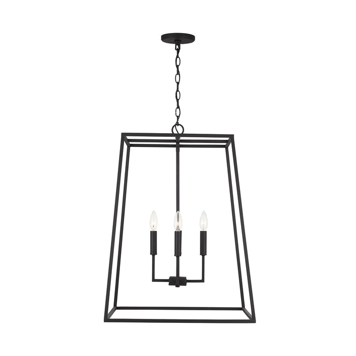 Capital Lighting - 337341BI - Four Light Pendant - Clint - Black Iron