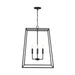 Capital Lighting - 337341BI - Four Light Pendant - Clint - Black Iron