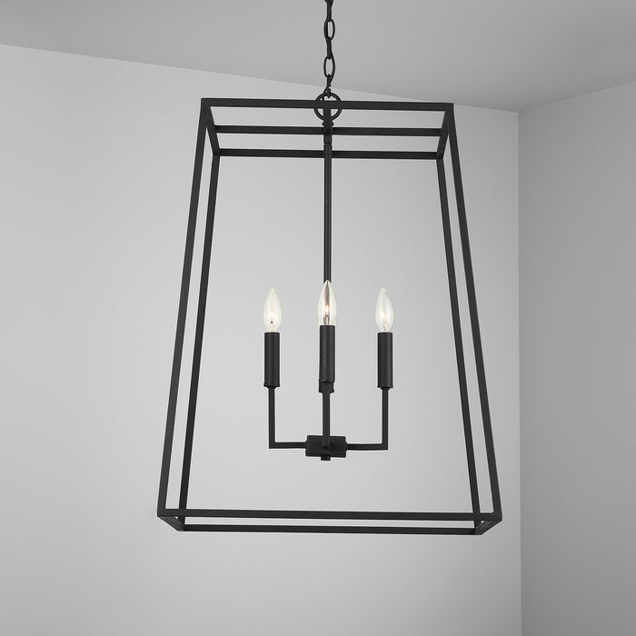 Capital Lighting - 337341BI - Four Light Pendant - Clint - Black Iron