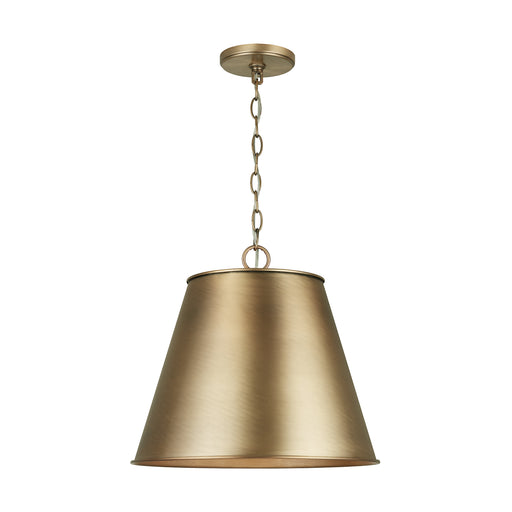 Capital Lighting - 337811AD - One Light Pendant - Welker - Aged Brass